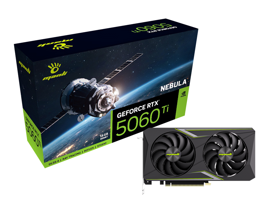 Triple Fan Gaming Graphics Card 16Gb - Placa de Vídeo Manli Nebula GeForce